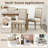 French Country Dining Chairs - Mid-Century Modern Upholstered Wood Linen with Rectangular Back-1936130192-1934218615-1934218617