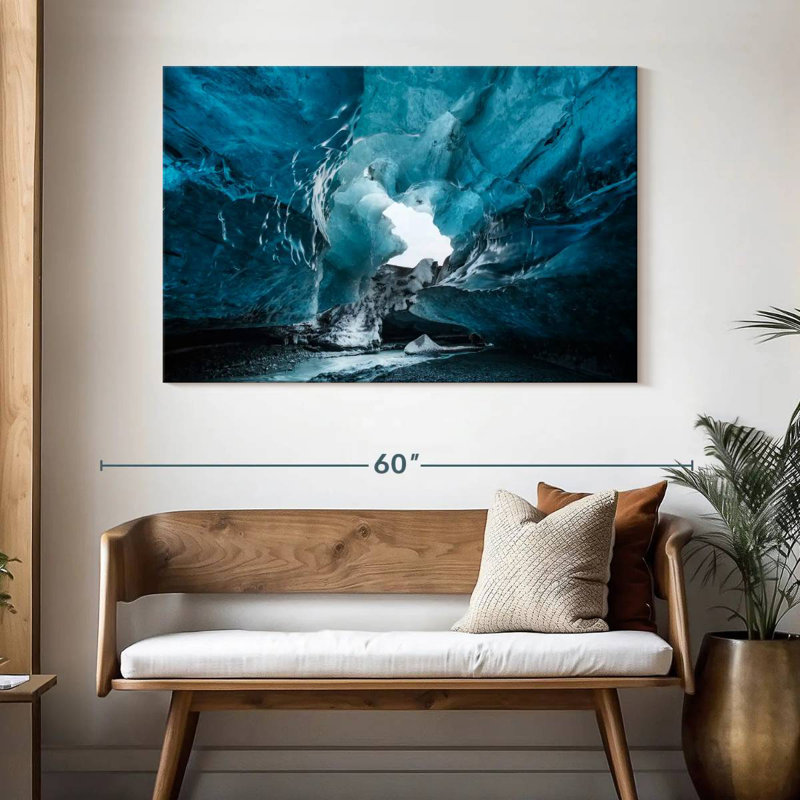 Grotte glaciaire Alvord Watnajokull, H 32 po x l 48 po