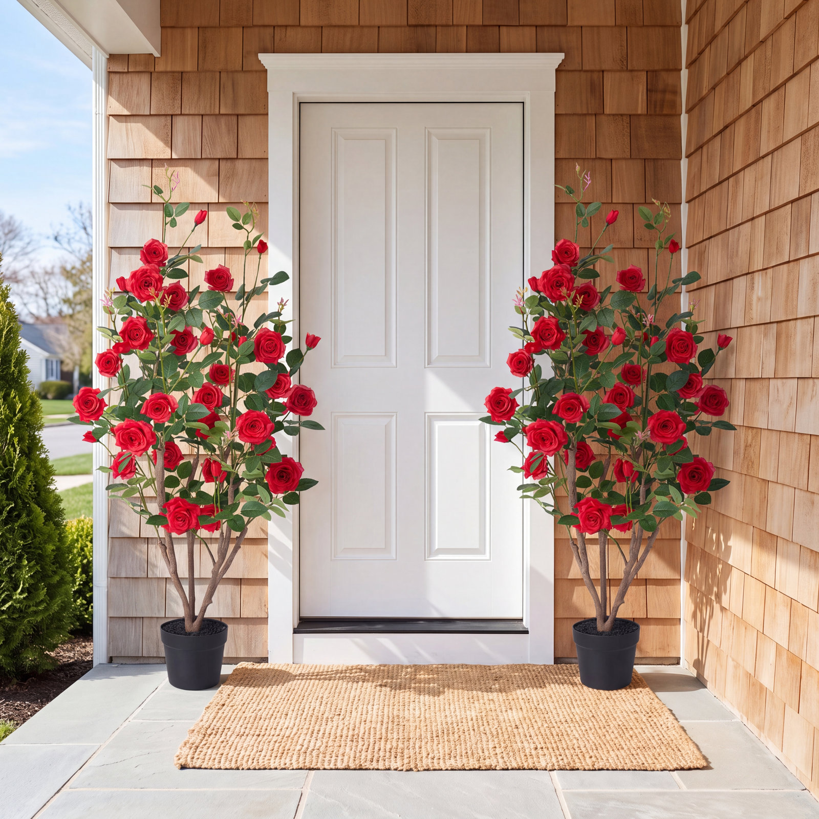 Ashwell UV Resistant Rose Tree, Red, 48 (in) x 28 (in)
