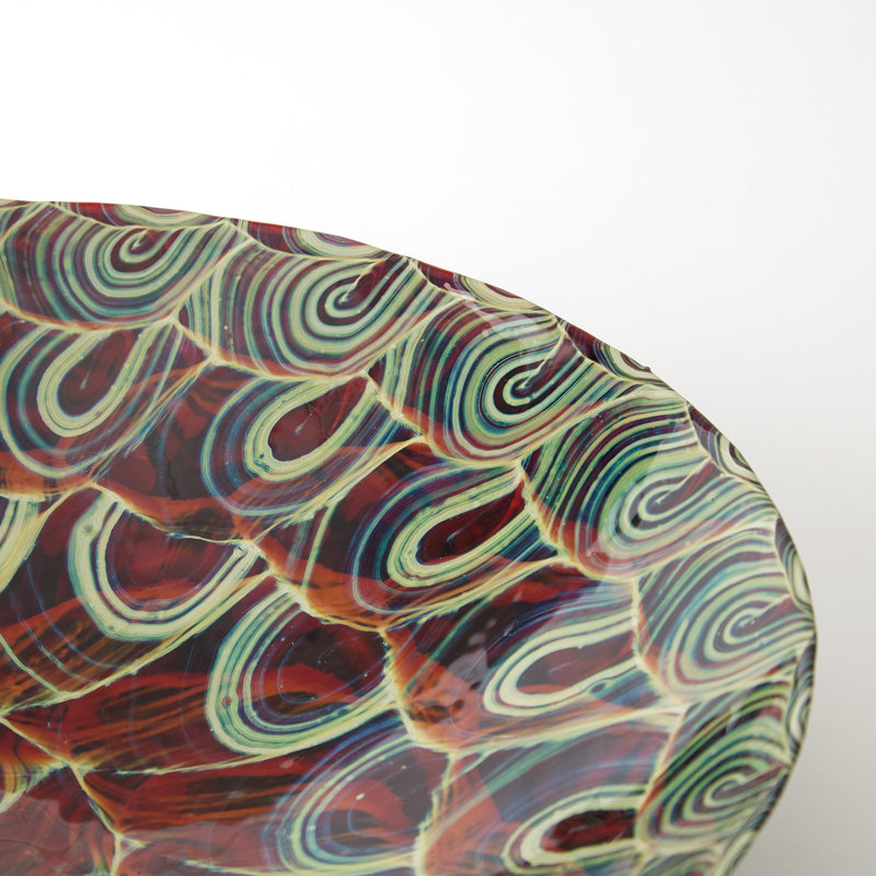 Handmade Glass Decorative Plate
