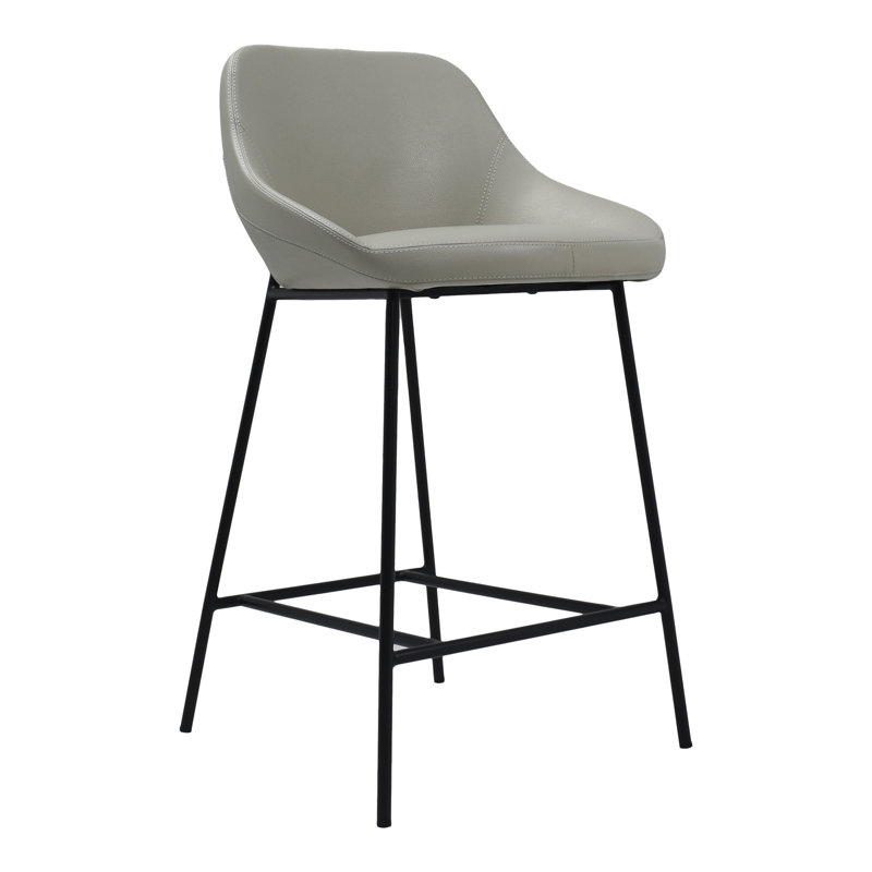 Shelby Wood Counter Stool, Black, Counter Stool (27.2" Seat Height)