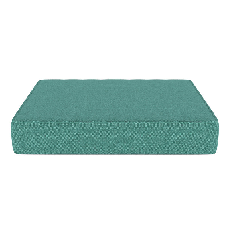 Sunbrella® Outdoor Ottoman Cushion, 3.5" H x 23.5" W x 20.5" D, Sunbrella® Cast Breeze