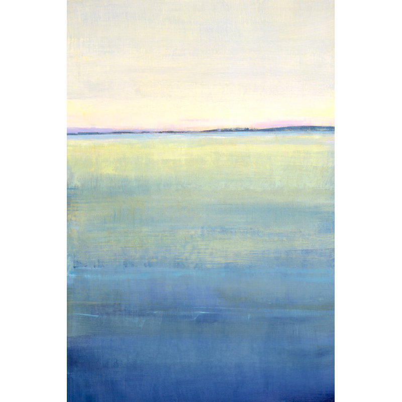«Ocean Blue Horizon II» par Timothy O 'Toole - peinture sur toile tendue, H 36 po x l 24 po
