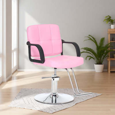 Fauteuil de coiffeur 360 ° pour salon de coiffure, fauteuil de salon pivotant avec hauteur réglable, équipement de salon pour coiffeur