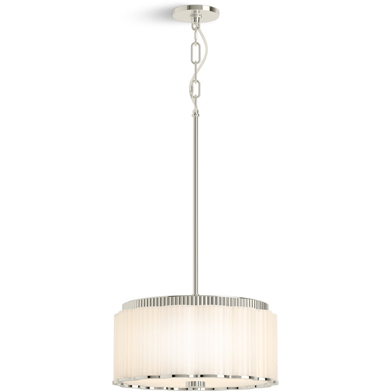 Tresdoux Pendant, Polished Nickel