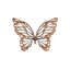 Butterfly Wall Art, Copper/Black, Metal-455109101
