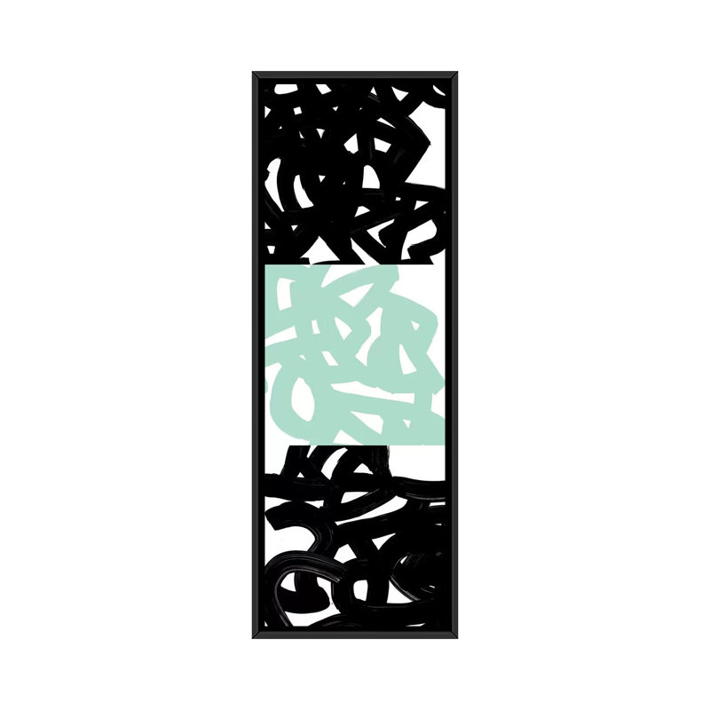 «Tender Gesture I» par PI Galerie, impression sur toile tendue, H 36 po x l 12 po x P 1,5 po, Cadre noir