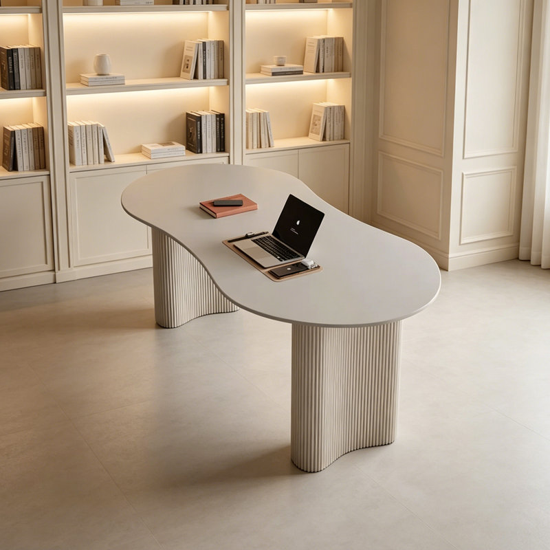 Bureau multifonctionnel en métal Modern Rock, H 29,52 po x l 55,11 po x P 31,49 po
