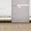 Tapis moderne à motif géométrique à treillis-117597804