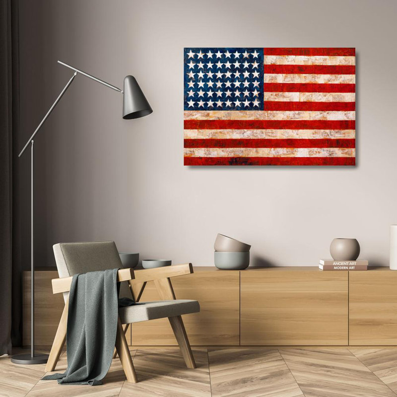 Drapeau, 1954, H 16 po x l 24 po