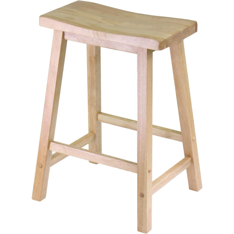 Tabouret Satori, 29 po, noyer, Bois naturel, 24"