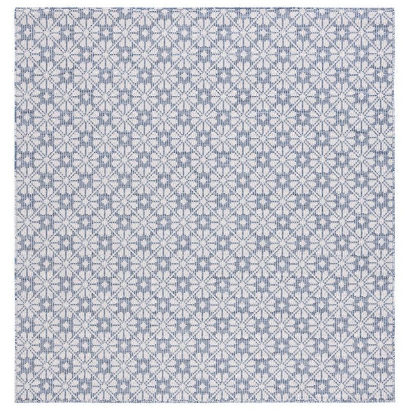 Msr400 Performance Geometric Indoor/Outdoor Area Rug, Square 6'5"