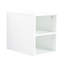 Petite étagère murale de 12 pouces pour le rangement, blanc brillant - chambre à coucher, salle de bain, cuisine, étagère de rangement pour la cuisine
