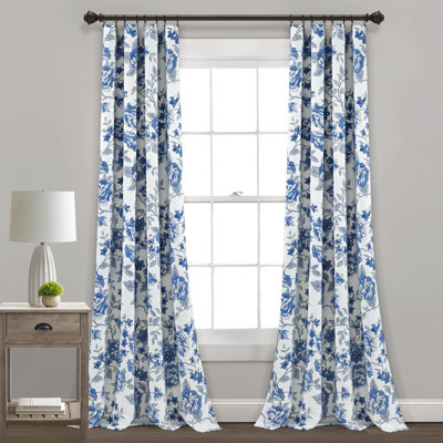 Paire de rideaux obscurcissant avec passe-partout Floral