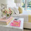 Clean & Dirty Pink Yellow Square Decorative Tray-695905491