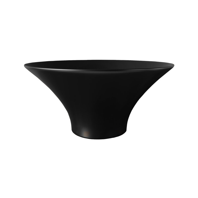 Ivy 16.5" Round Vessel Sink, Matte Black