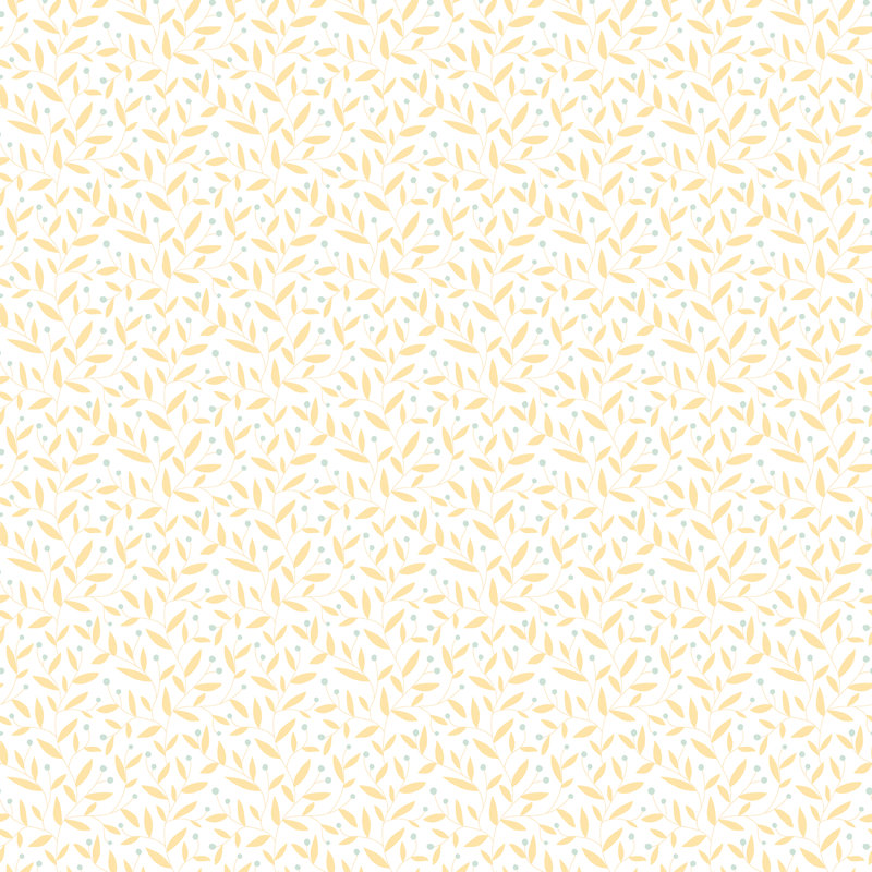 Dotty Vine - Stone 10m Wallpaper, Gold Dots