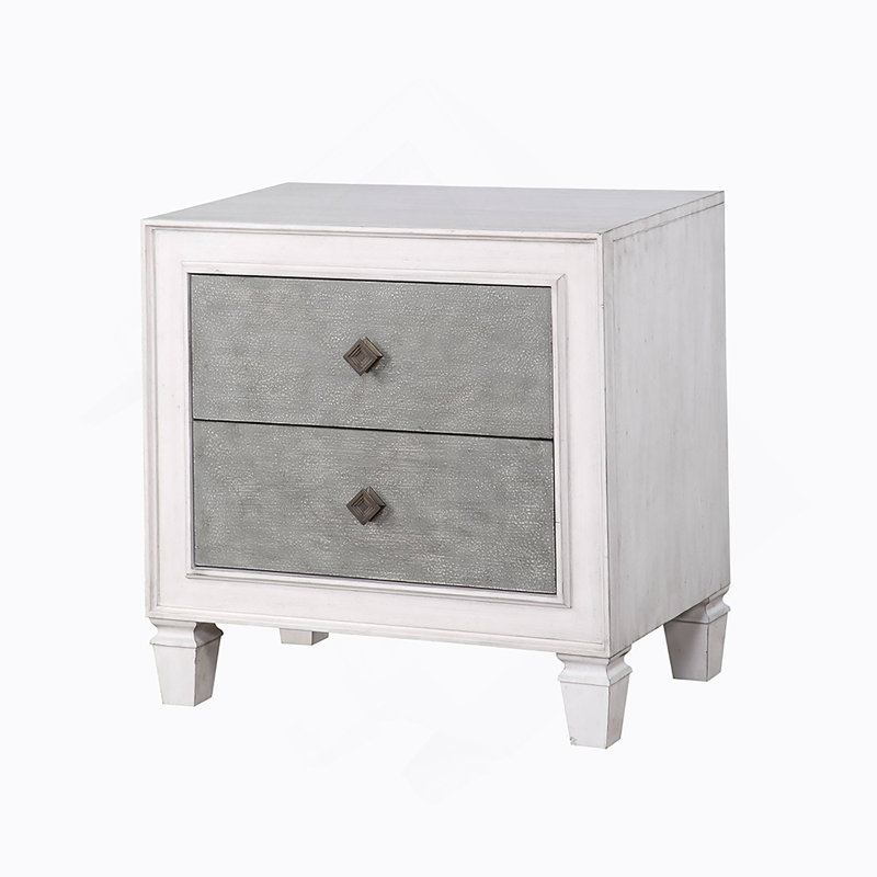 Nightstand In Rustic Finish