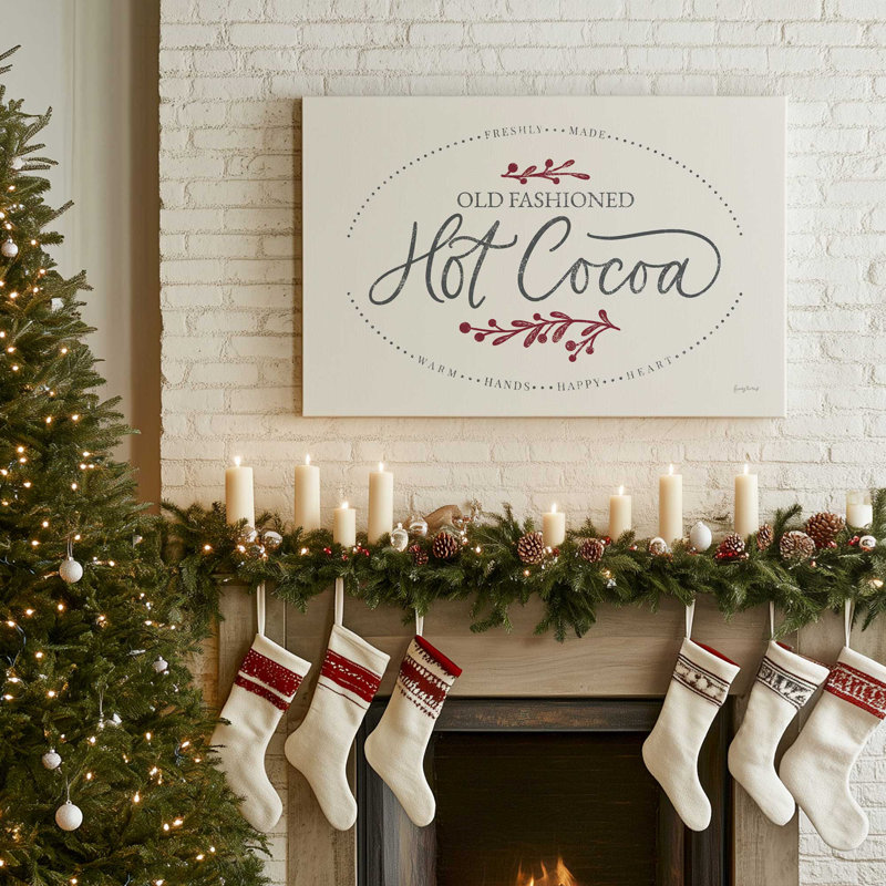 «Hot Cocoa», reproduction sur toile dans un satin, H 24 po x l 36 po x P 1,25 po, Toile tendue