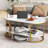 2-Tier Wooden Accent Table w/Spacious Tabletop Open Storage Shelf for Room-1710903758-1710903757