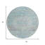 Tapis rond intérieur / extérieur rond 8 pi Medallion