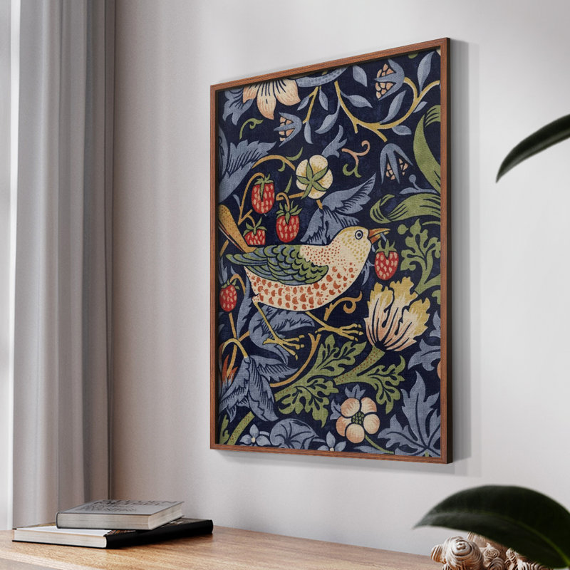"Vintage Abstract Print CLxxi" sur, Noyer, H 14 po x l 11 po