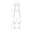 Solid Wood Counter Stool