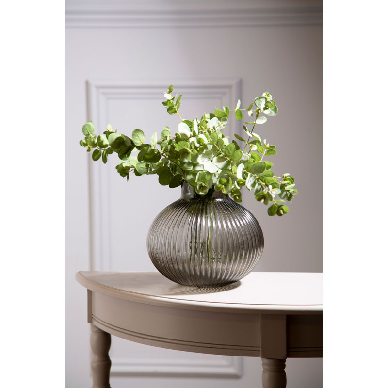 Salvatore Glass Table Vase, 15cm H x 16cm W x 16cm D