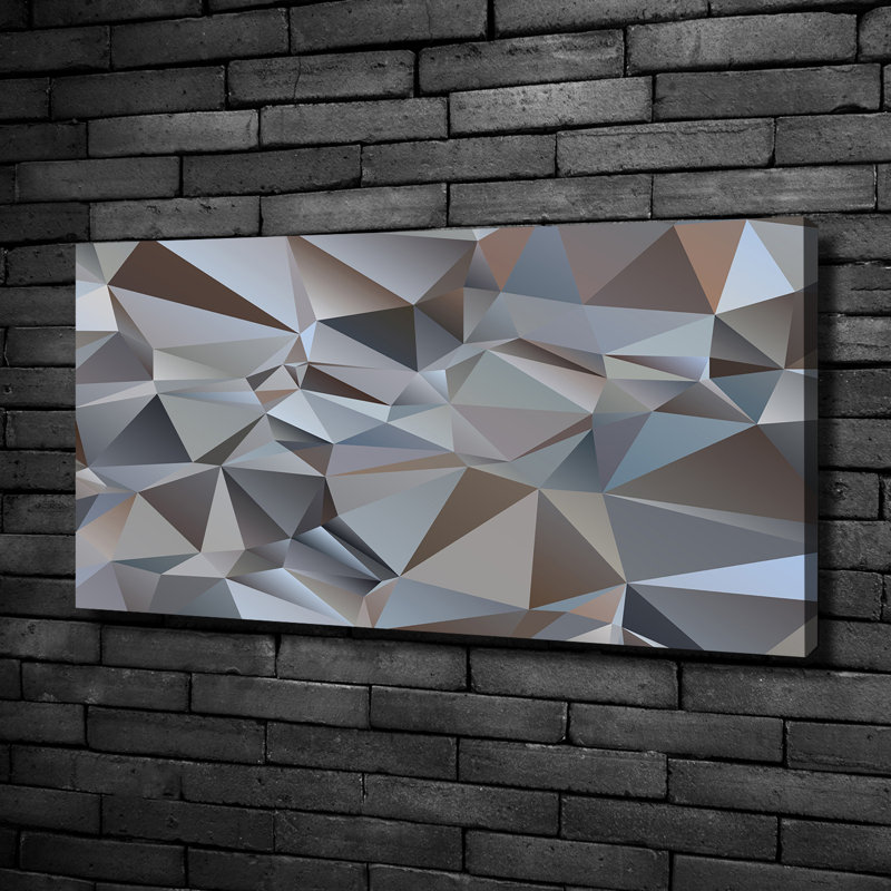 Abstraction Triangles - No Frame Print on Canvas