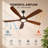 72-Inch wood Ceiling Fan with light