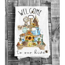 Welcome to our hive Kitchen Towels, Funny Kitchen Towel, Hand