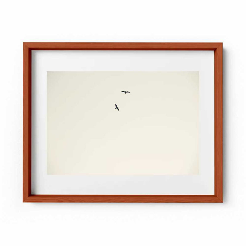 Birds Flying High Print by Joseph Regan, 26" H x 36" W x 0.75" D, Natural
