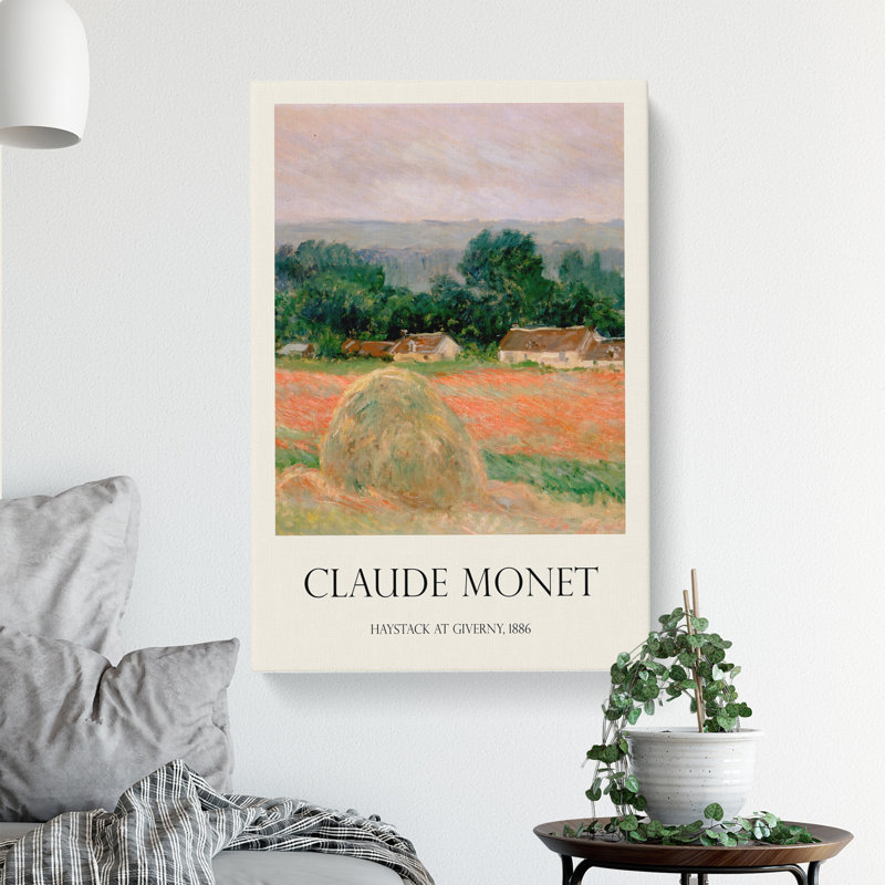 Haystack at Giverny by Claude Monet - Wrapped Canvas, 76" H x 50" W x 3" D
