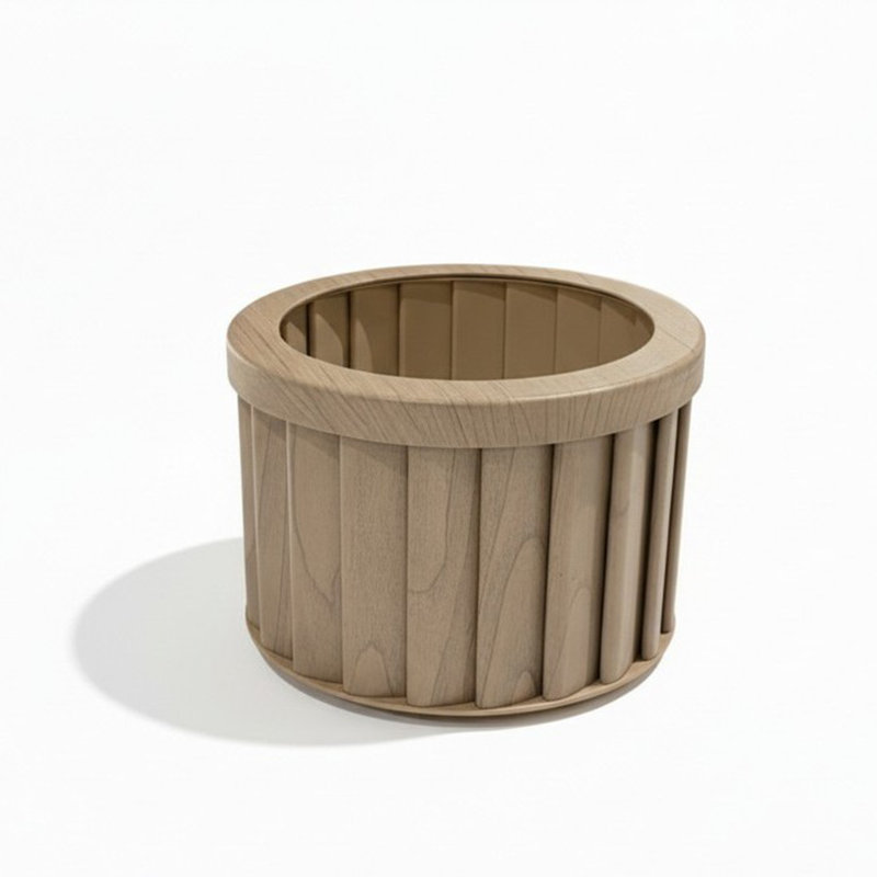 Pot rond Strata MD - Beige brun, Beige, H 6,25 po x l 8,38 po x P 8,38 po