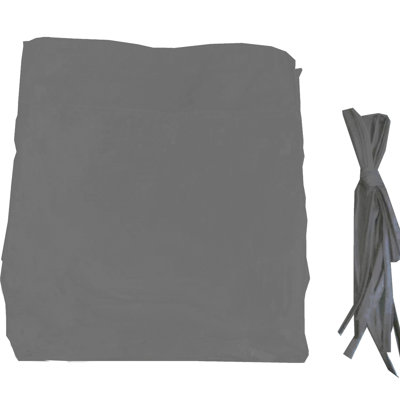 Housse de remplacement pour auvent universel pour pergola extérieure incurvée de 12 pi x 9 pi - gris. Tissu avec des caractéristiques de protection, hydrofuge et de décoloration. Deux abat-jours rétractables. Assemblage facile. Convient à la pergola. Be Be