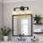 Dimmable Vanity Light With Globe Clear Glass Shade-566660013-566660019