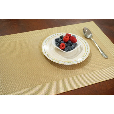 Azbill Polyester No Pattern Rectangle Placemat