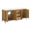 Benita 72" Rattan and Oak Bathroom Vanity