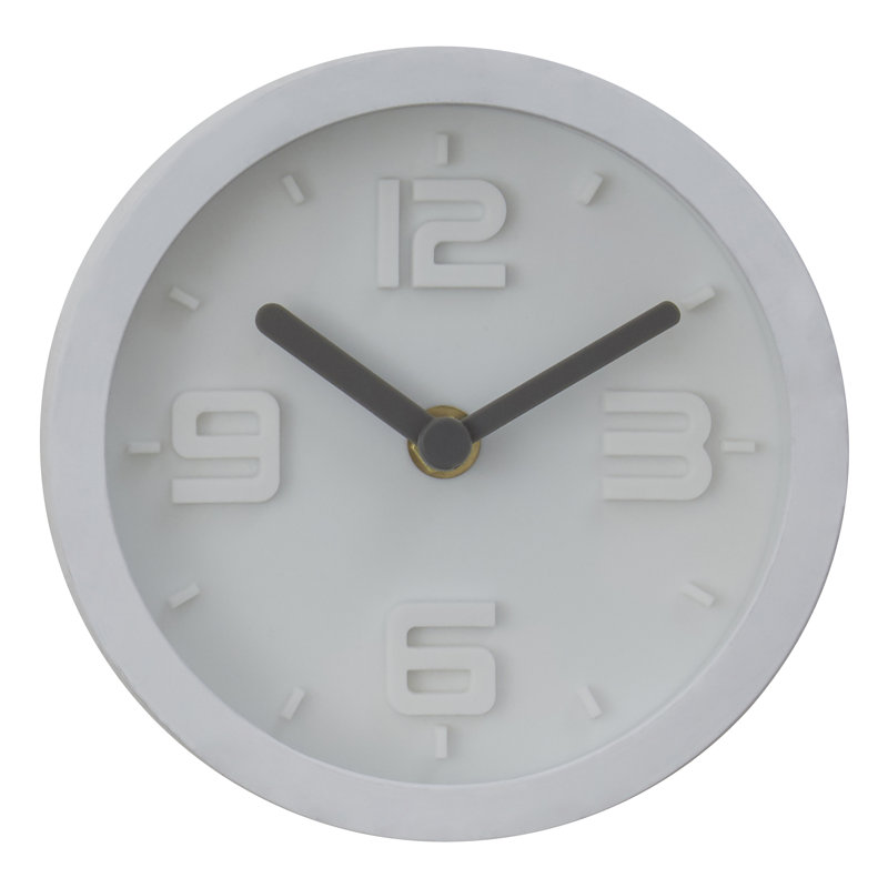 Samson Wall Clock, White