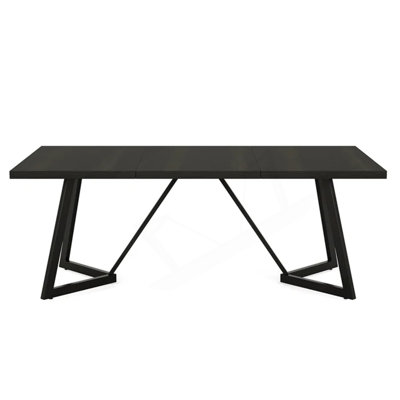 Rectangular Dining Table with Heavy-Duty Metal Frame