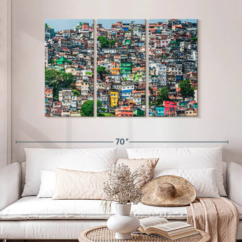 Lilie Slums Of Rio De Janeiro, H 32 po x l 50 po
