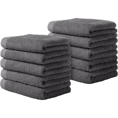 Luxury Washcloths Towel Set 10 Pack Baby Wash Cloth For Bathroom-Hotel-Spa-Kitchen Multi-Purpose Fingertip Towels And Face Cloths