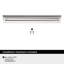 Poignée de meuble en chrome poli 5 po (127 mm) Streamline Tab - paquet de 10-111778366-111778363-137717157
