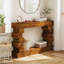 Console géométrique empilable en bois