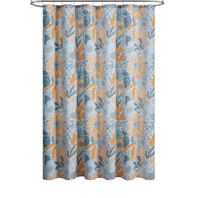 Sunflower 13-Piece Shower Curtain and Hooks Set