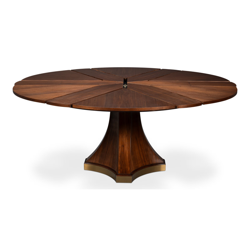Chelsea Round Walnut Wood Dining Table
