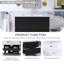 30 po X P 18 po P 20 po Meuble-lavabo mural simple H noir avec comptoir en céramique