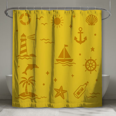 Rideaux de douche Nautical Beach