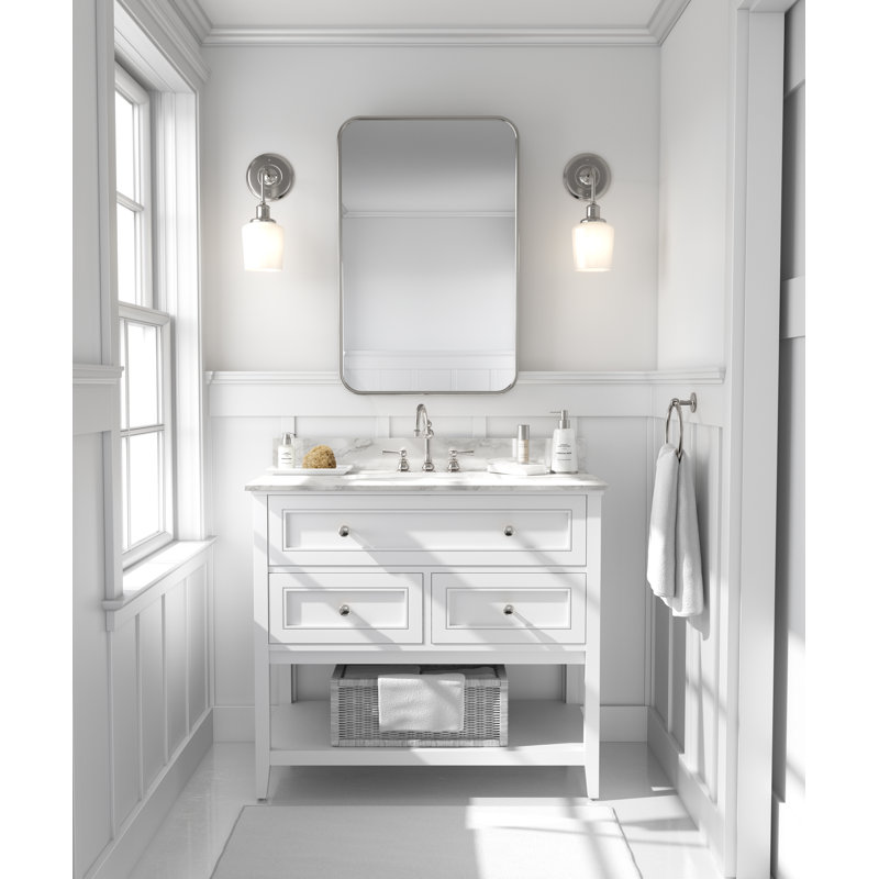 Miroir d'appoint Highland, Nickel