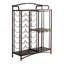 Support de rangement pour bouteilles de vin avec porte-verres 21 bouteilles